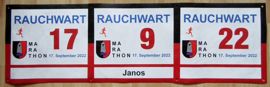 Startnummer 9. Rauchwart Marathon 2022